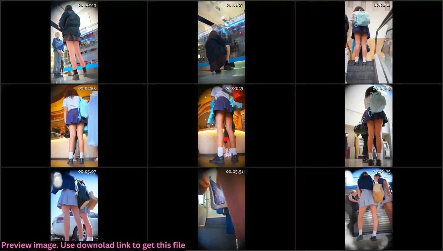 Schoolgirl Upskirt Compilation Thumbnail