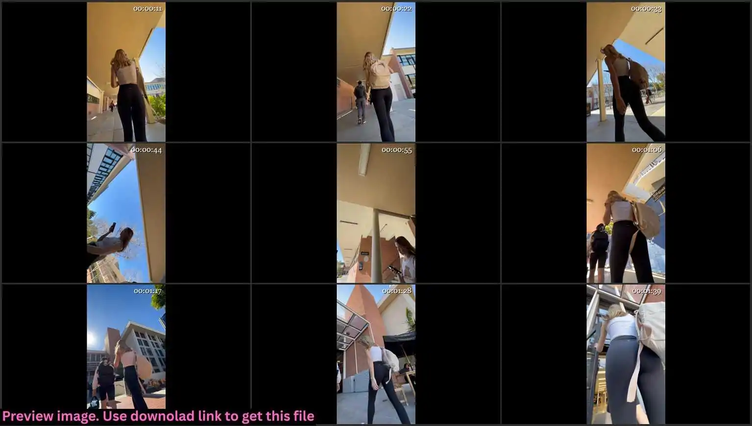 Sexy College Teen In Black Leggings Thumbnail