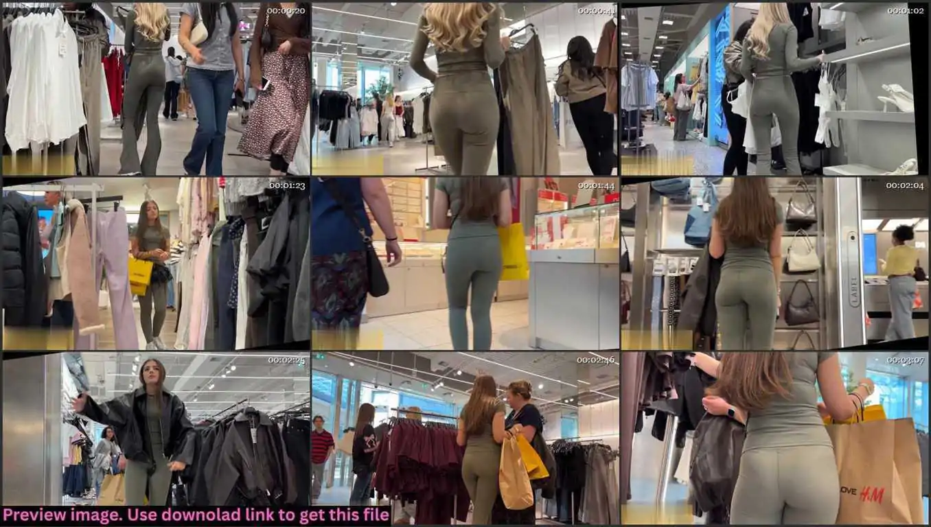 Blonde and Brunette Teens Shopping Thumbnail