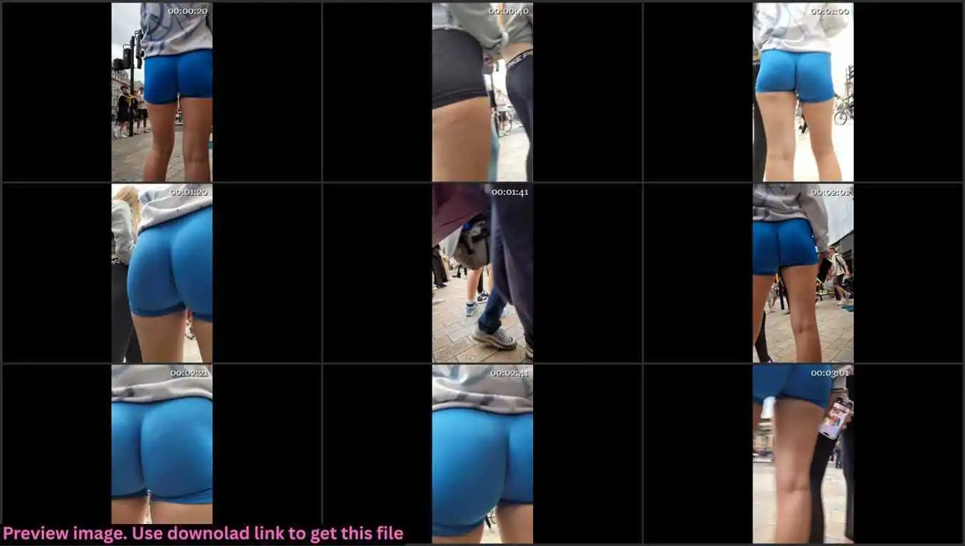 Blue Shorts Teenie Close Up Thumbnail