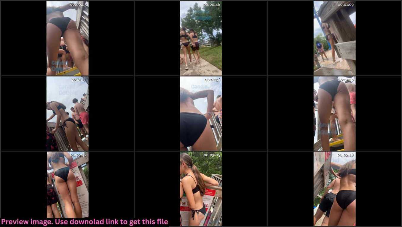 Cute Teen Creepshot Ass In Bikini Thumbnail
