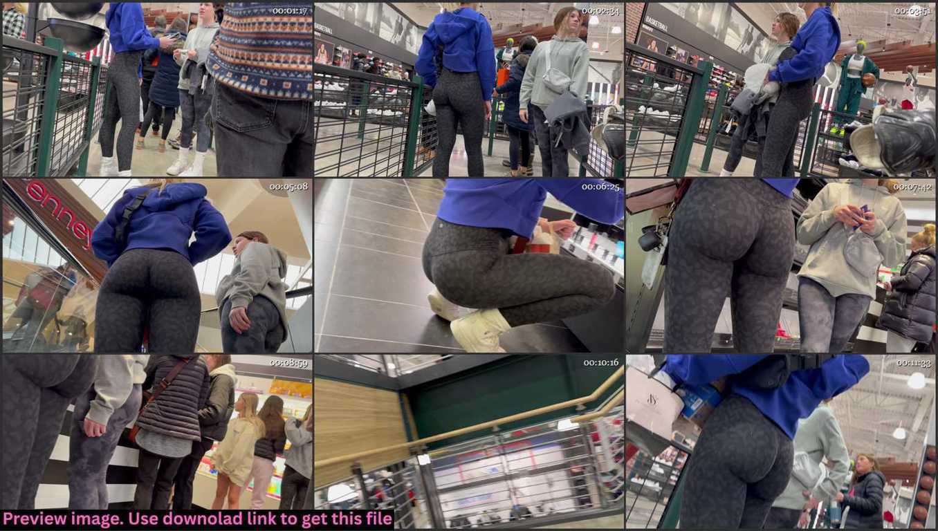 Epic Ass Teen In Tight Leggings Candid Ass Thumbnail