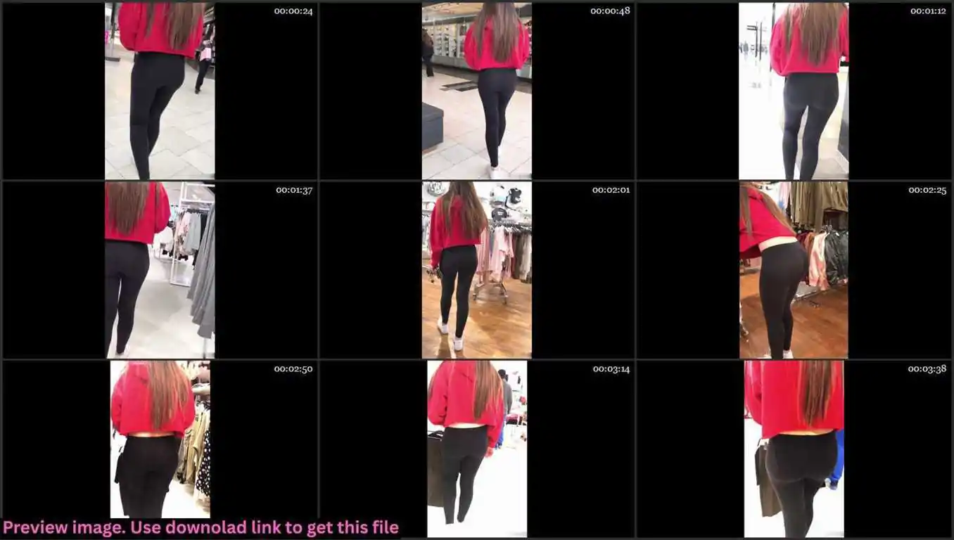Following Tight Ass Teen In Leggings Thumbnail