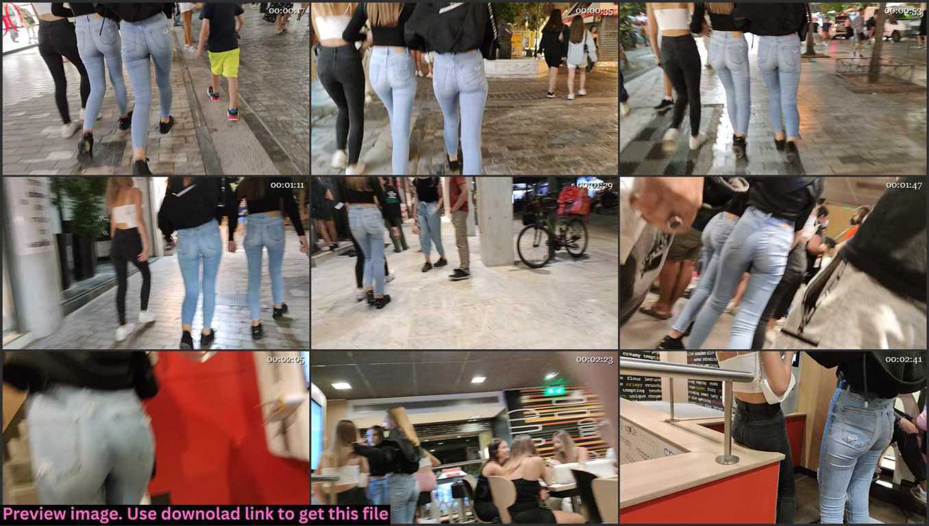 Skinny Teens Trio In Jeans Thumbnail