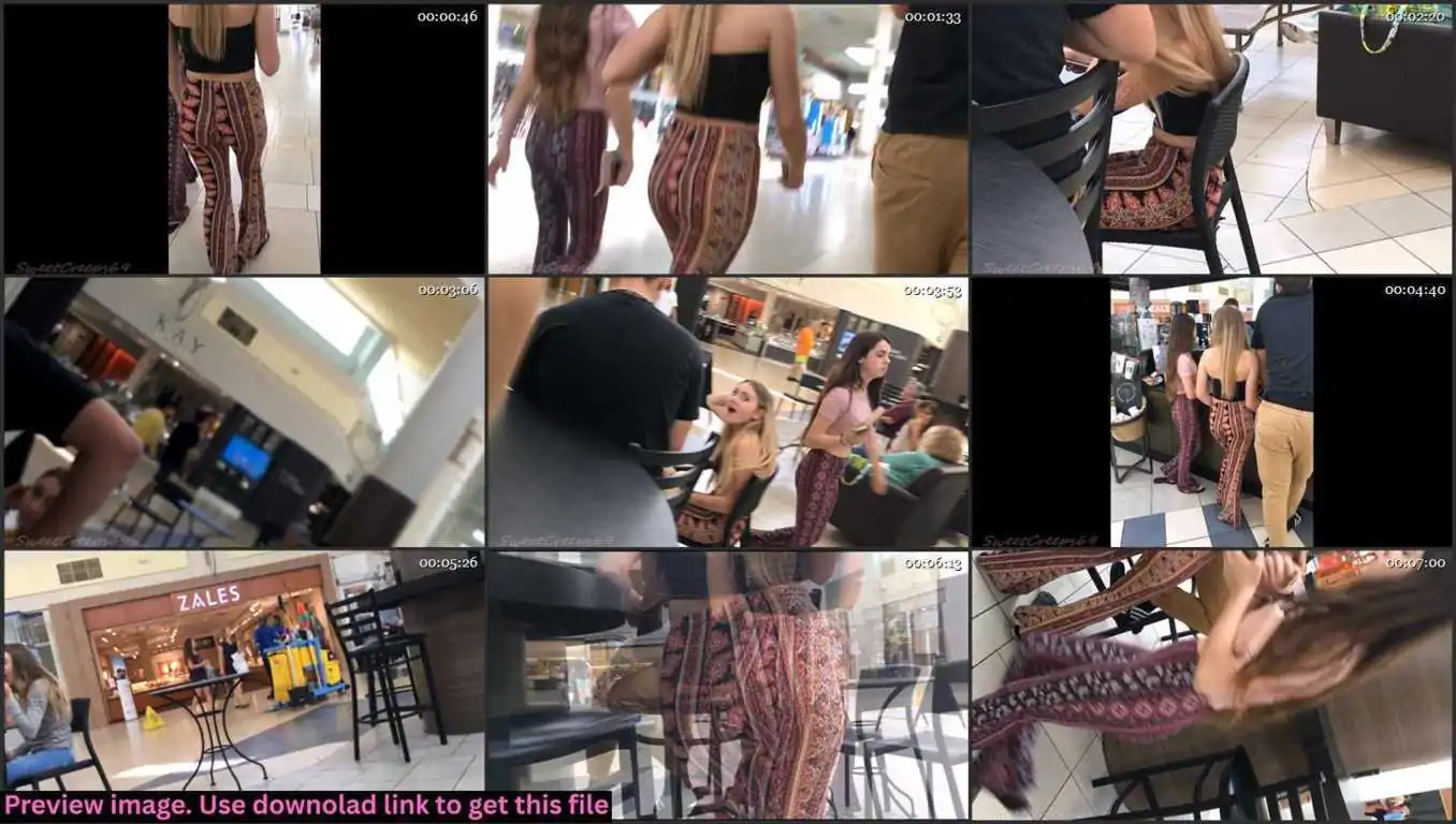 Stripped Pants Candid Teen Duo Thumbnail