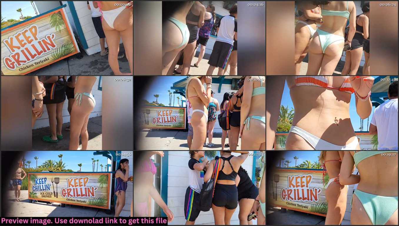 Two Teen Creepshot Duo In Bikini Thumbnail