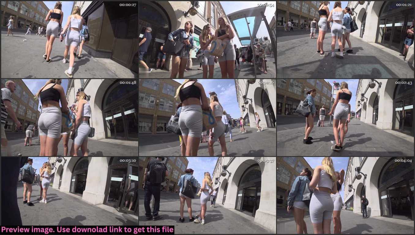 UK Teen Creepshot Duo Biker Shorts Thumbnail