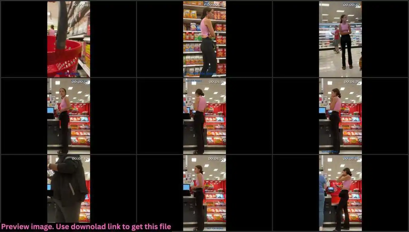 Busted By Braless Teen In Leggings Thumbnail