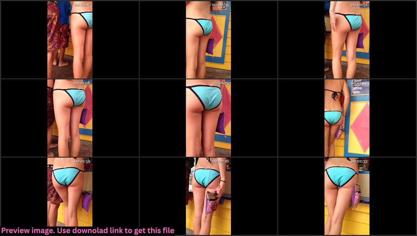 Cute Teen Ass In Blue Bikini Thumbnail
