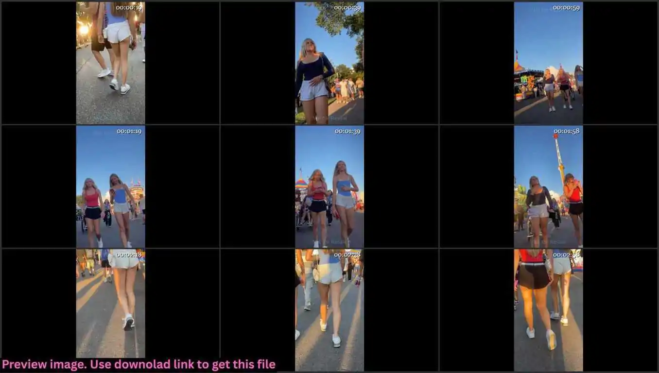 Cute Teen Trio In Shorts Creepshot Thumbnail