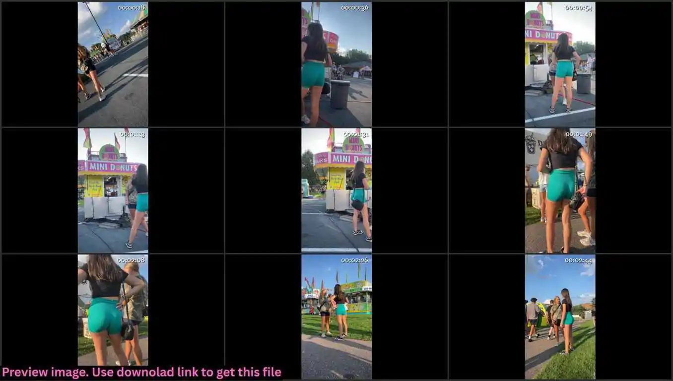 Green Shorts Teenie Creepshot 4K Thumbnail