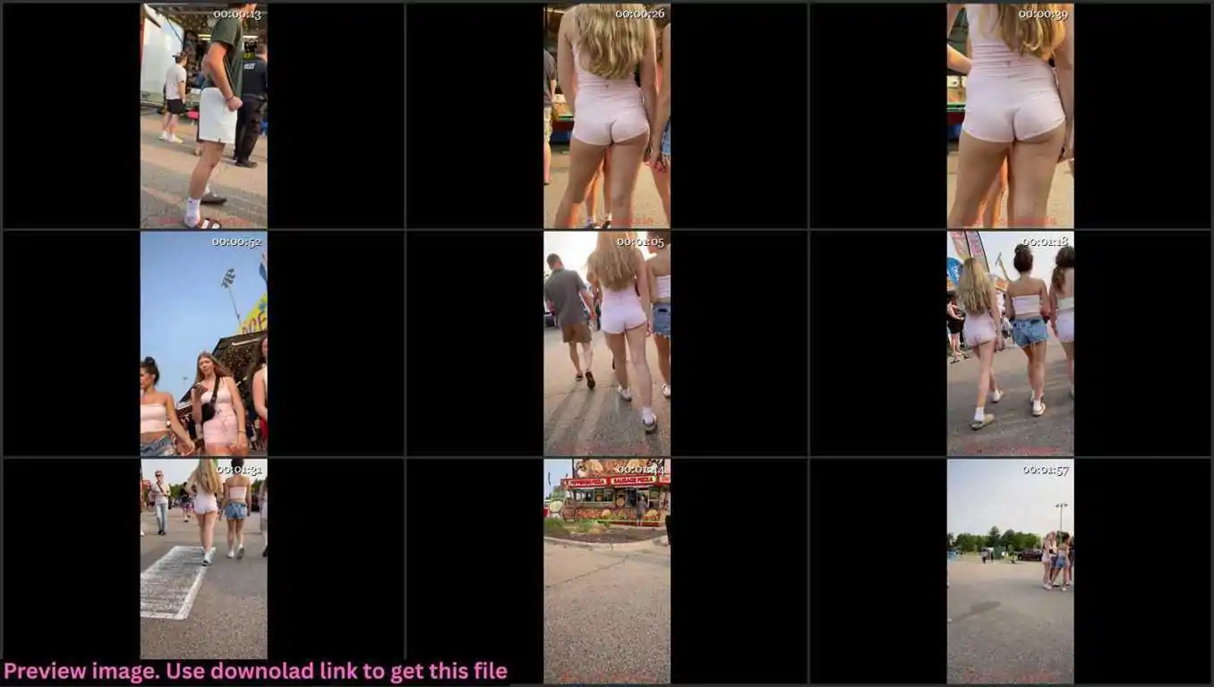 Pink Shorts Cheeky Teen Creepshot Thumbnail