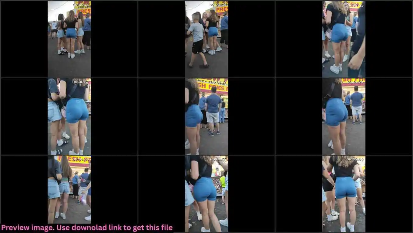 Thonged Shorts Teen Creepshot Thumbnail