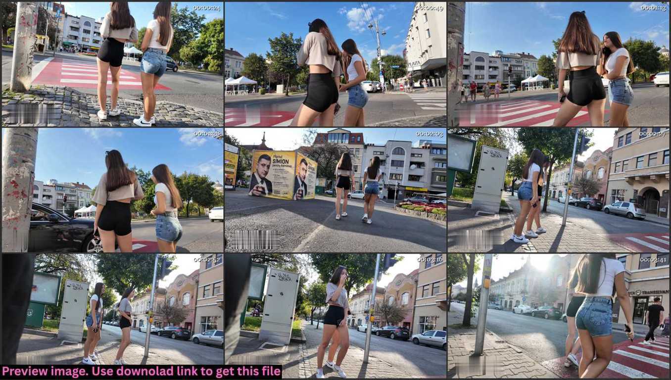 Following Teen Duo In Shorts Thumbnail
