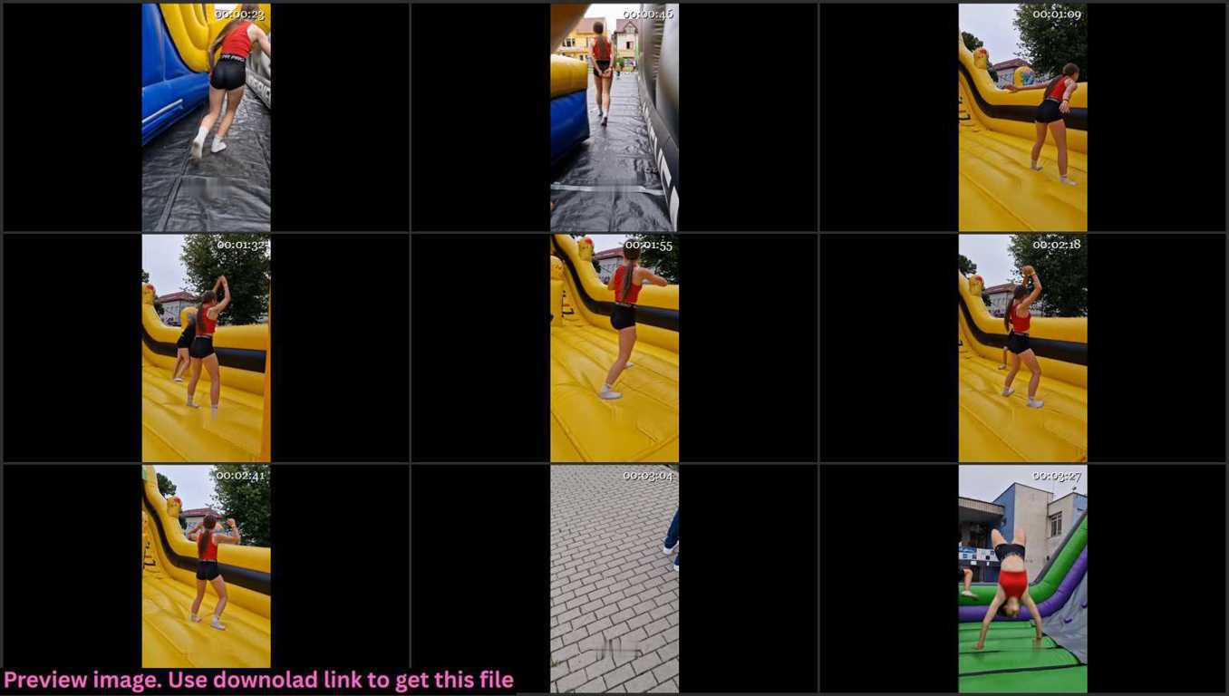 Red Top Teen Creepshot In NikePro Thumbnail
