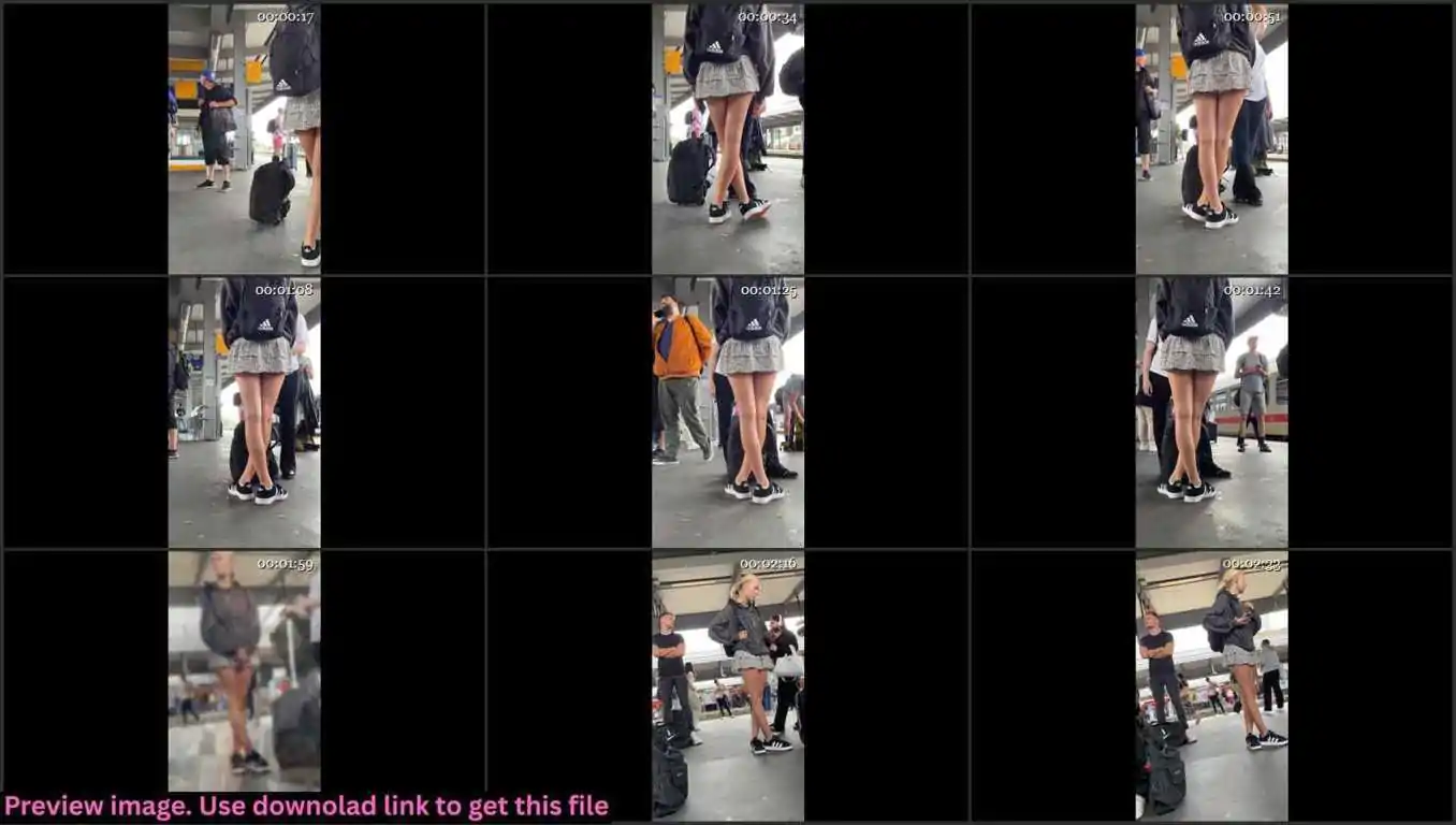 Short Skirt Cute Blonde Teen Creepshot Thumbnail