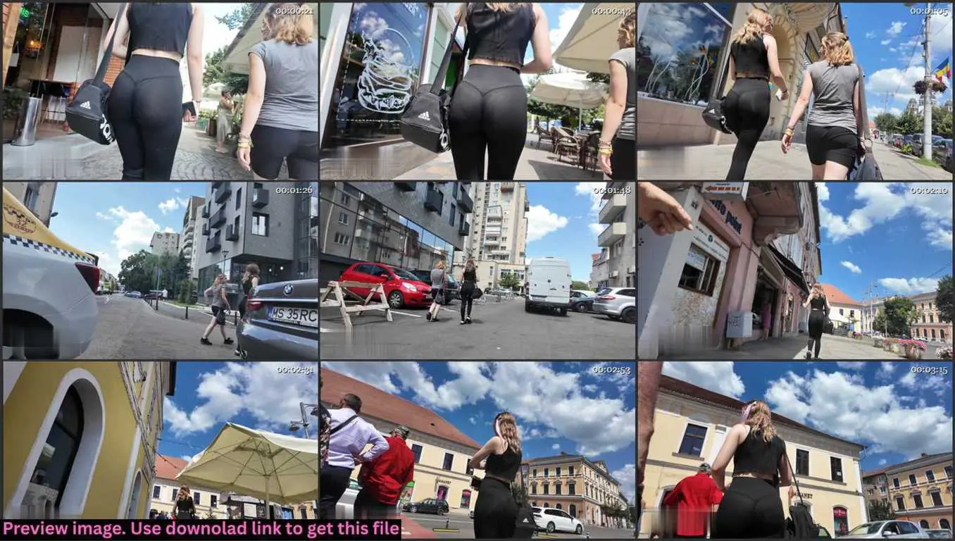 Shy Teen In Black Leggings Creepshot Thumbnail