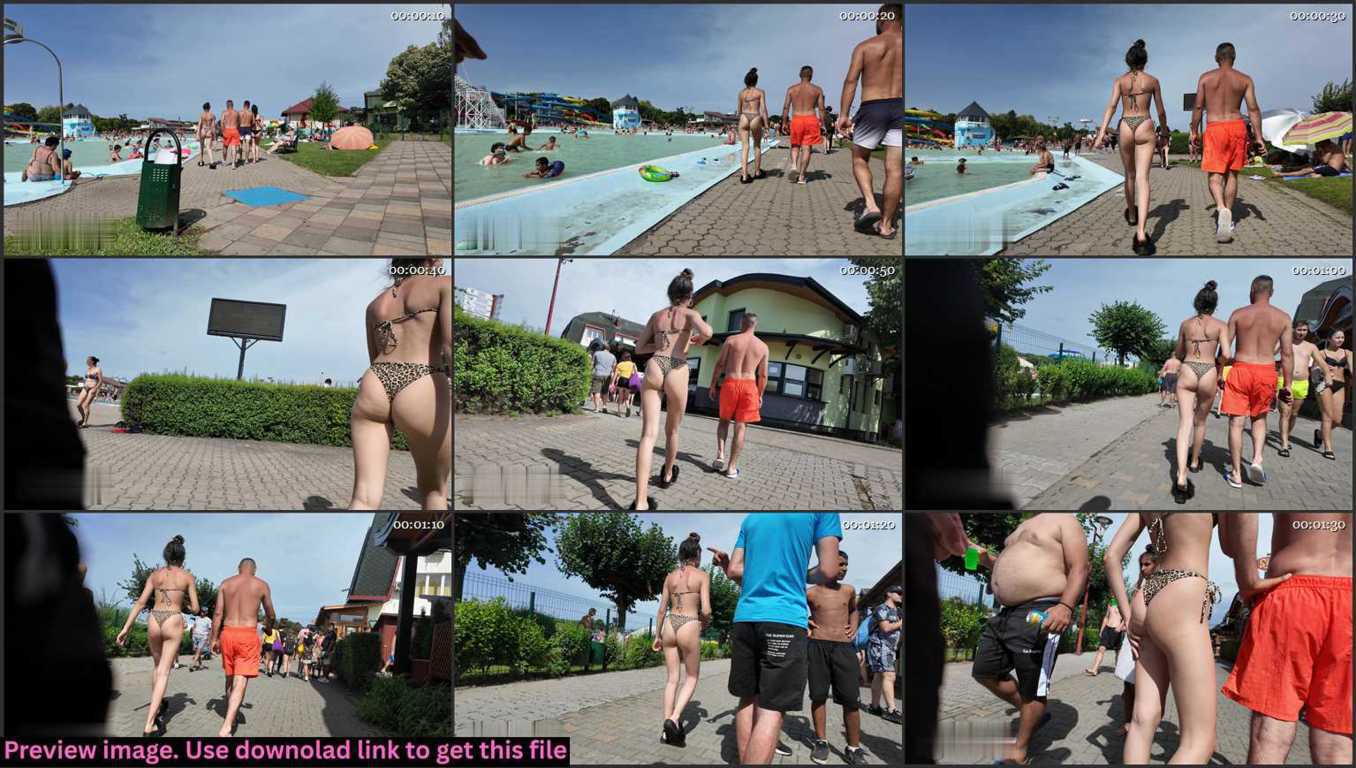 Skinny Teenie Cheetah Thong Thumbnail