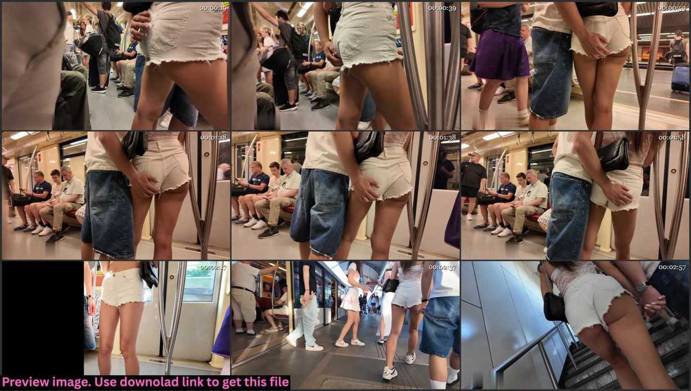 White Denim Shorts Teen GF Thumbnail